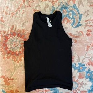 Athleta black seamless muscle Ribbed Tank